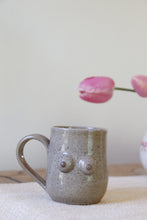 Load image into Gallery viewer, White Speckled Boob Mug #022

