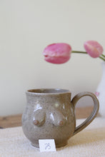 Load image into Gallery viewer, Tan Speckled Boob Mug #023
