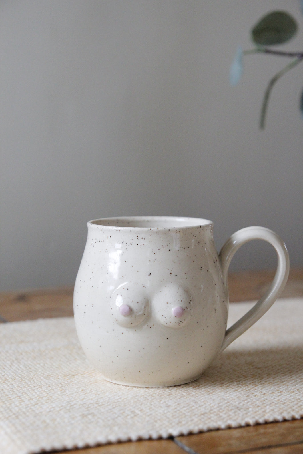 ⭐️ Cream Boob Mug #009