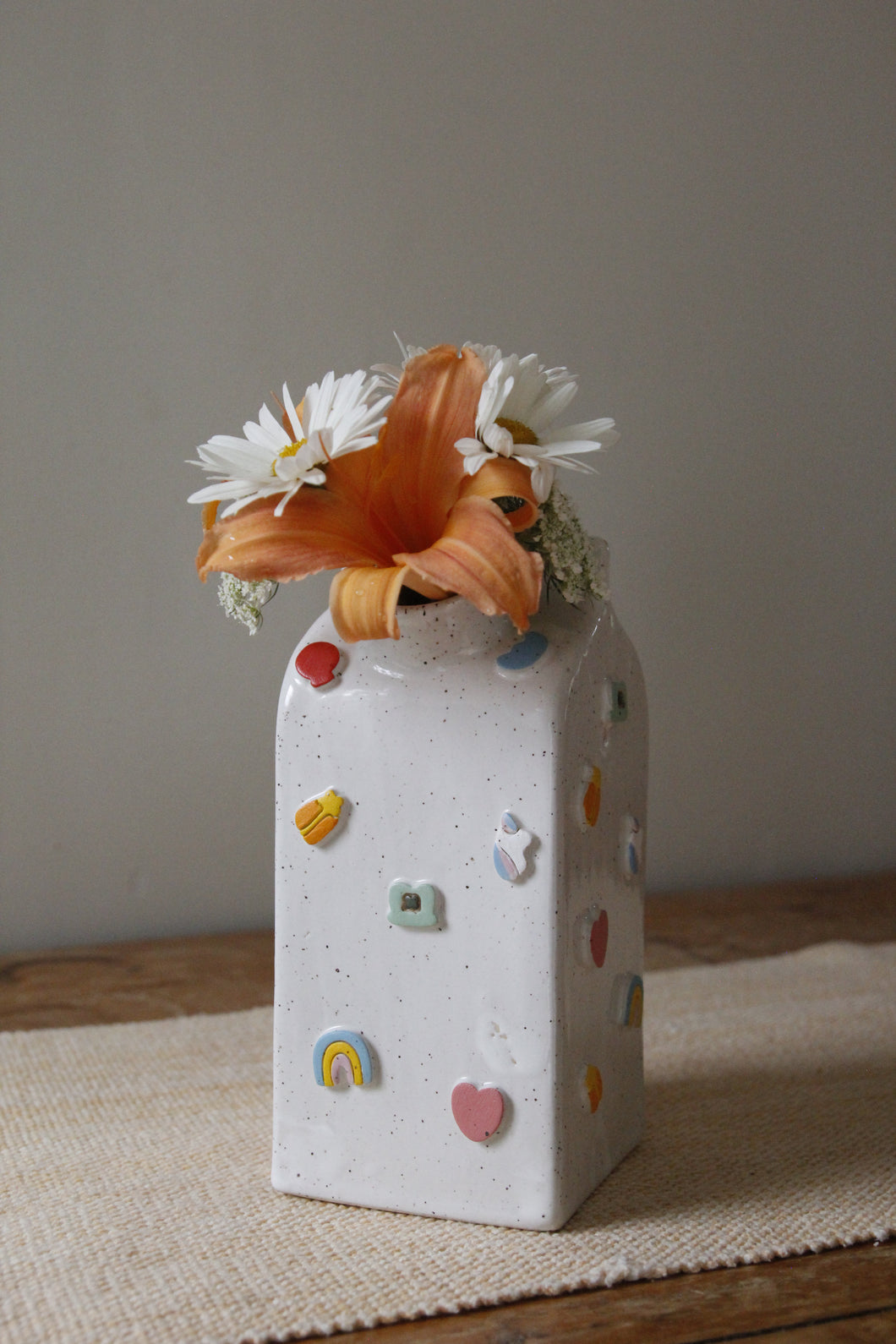 ⭐️Lucky Charm Milk Carton Vase #082