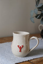 Load image into Gallery viewer, Lobster Mug + Oyster thumb rest🦞🦪#014
