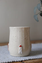 Load image into Gallery viewer, Lobster &amp; Lighthouse Mug + Oyster thumb rest🦞🌊🦪#015
