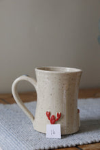 Load image into Gallery viewer, Lobster &amp; Lighthouse Mug + Oyster thumb rest🦞🌊🦪#016
