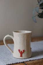 Load image into Gallery viewer, Lobster &amp; Lighthouse Mug + Oyster thumb rest🦞🌊🦪#016
