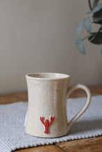 Load image into Gallery viewer, Lobster &amp; Lighthouse Mug + Oyster thumb rest🦞🌊🦪#016
