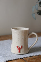 Load image into Gallery viewer, Lobster &amp; Lighthouse Mug + Oyster thumb rest🦞🌊🦪#016
