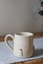 Load image into Gallery viewer, Lobster &amp; Lighthouse Mug + Oyster thumb rest🦞🌊🦪#018
