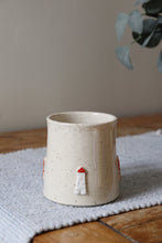 Load image into Gallery viewer, Lobster &amp; Lighthouse Mug + Oyster thumb rest🦞🌊🦪#020
