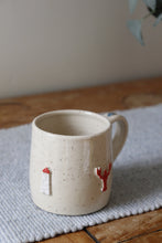 Load image into Gallery viewer, Lobster &amp; Lighthouse Mug + Oyster thumb rest🦞🌊🦪#022
