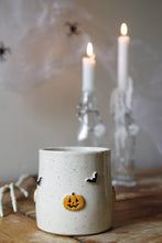 Load image into Gallery viewer, Pumpkin + Bat Mug🎃🖤#041
