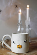 Load image into Gallery viewer, Pumpkin + Bat Mug🎃🖤#041
