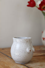 Load image into Gallery viewer, White Speckled Boob Mug 💕#012
