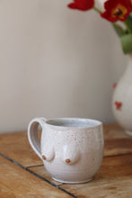 Load image into Gallery viewer, White Speckled Boob Mug (Small) 💕#015
