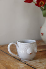 Load image into Gallery viewer, White Speckled Boob Mug (Small) 💕#015
