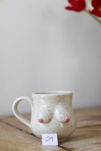 Load image into Gallery viewer, Cream Speckled Boob Espresso Mug💕#029
