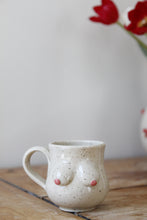 Load image into Gallery viewer, Cream Speckled Boob Espresso Mug💕#029
