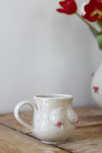 Load image into Gallery viewer, Cream Speckled Boob Espresso Mug💕#029
