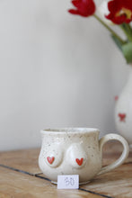 Load image into Gallery viewer, Cream Speckled Boob Espresso Mug💕#030
