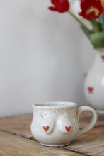 Load image into Gallery viewer, Cream Speckled Boob Espresso Mug💕#030
