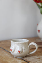 Load image into Gallery viewer, Cream Speckled Boob Espresso Mug💕#030
