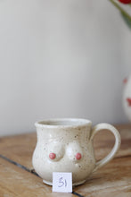 Load image into Gallery viewer, Cream Speckled Boob Espresso Mug💕#031

