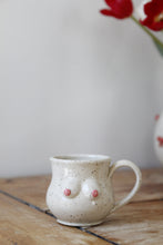 Load image into Gallery viewer, Cream Speckled Boob Espresso Mug💕#031
