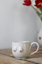 Load image into Gallery viewer, Cream Speckled Boob Espresso Mug💕#032
