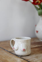Load image into Gallery viewer, Cream Speckled Boob Espresso Mug💕#033
