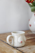 Load image into Gallery viewer, Cream Speckled Boob Espresso Mug💕#033
