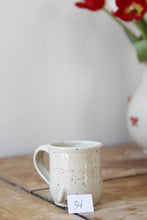 Load image into Gallery viewer, Cream Speckled Penis Espresso Mug💕#034
