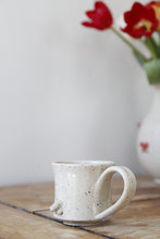 Load image into Gallery viewer, Cream Speckled Penis Espresso Mug💕#035
