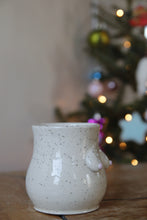 Load image into Gallery viewer, Cream Speckled Boob Mug #002
