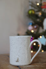 Load image into Gallery viewer, Cream Speckled Penis Mug #004
